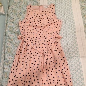 Pretty peachy/pink midi length dress.